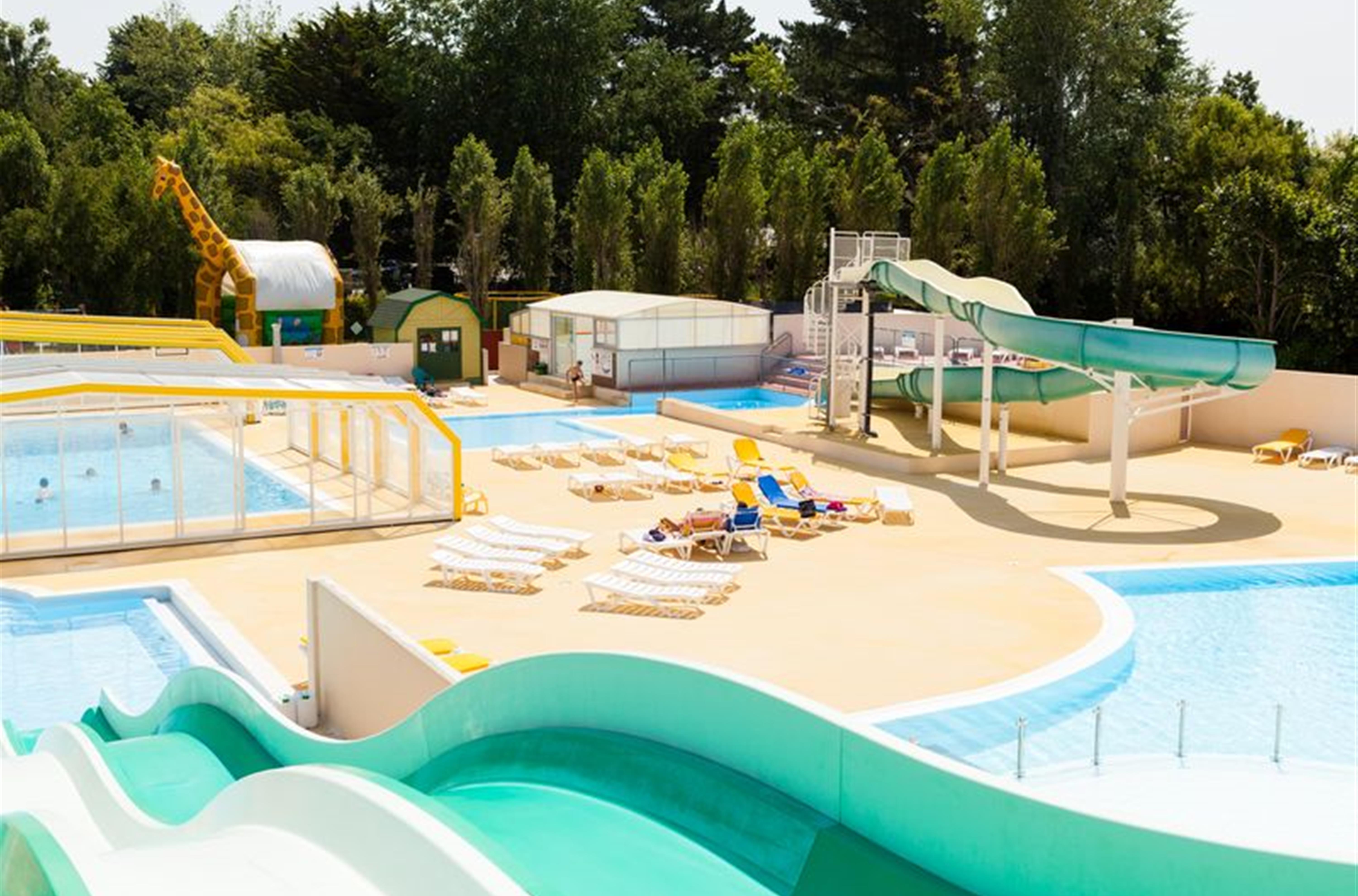 WIFI by the waterpark in Campsite de la Plage in Benodet