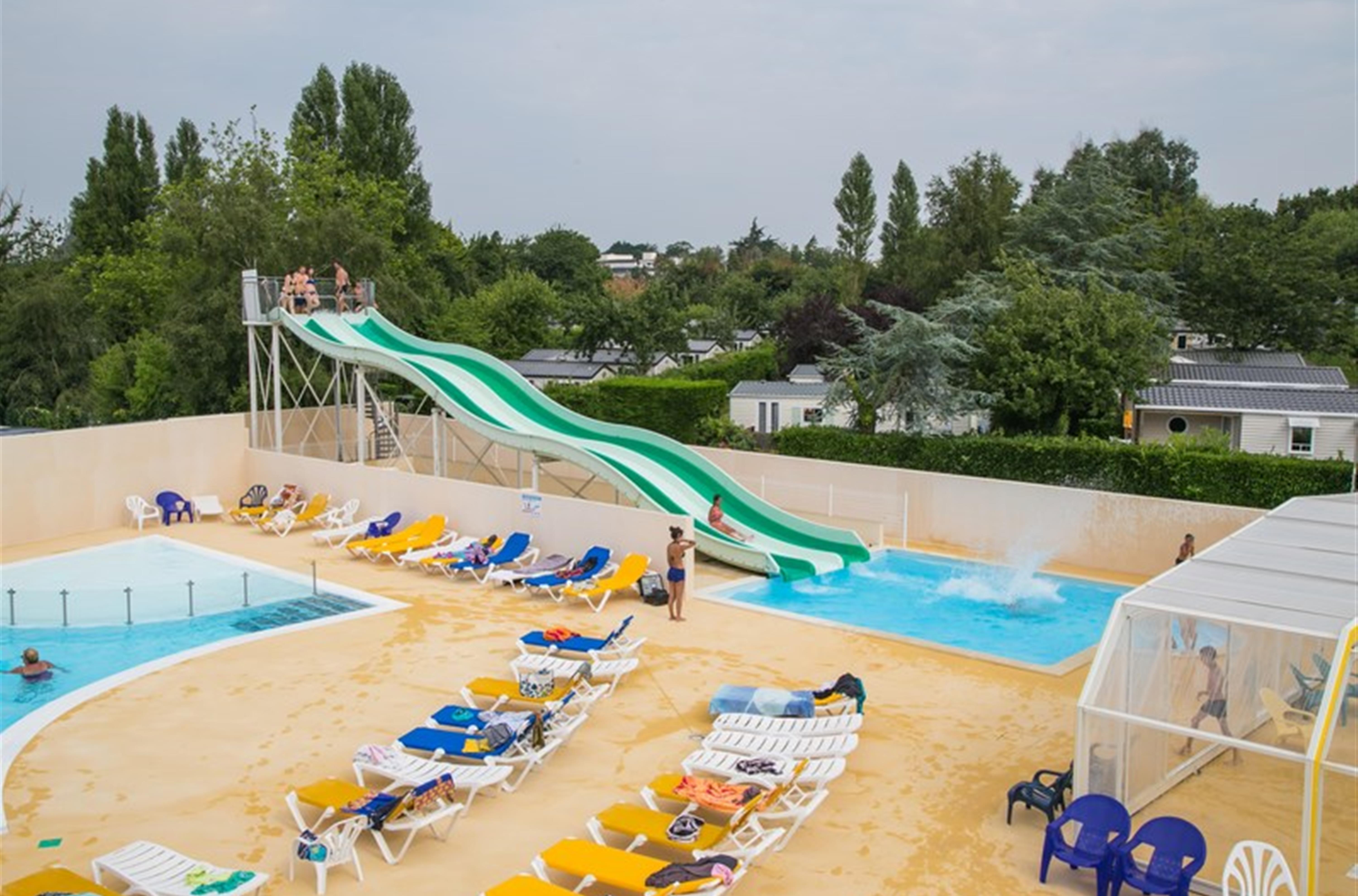 waterpark in campsite de la plage in Benodet