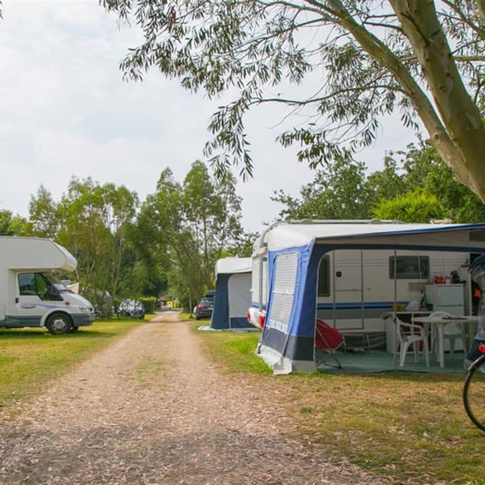 pitch in campsite de la plage in Benodet